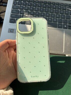 Mint Polka Dot Lucky Phone Case
